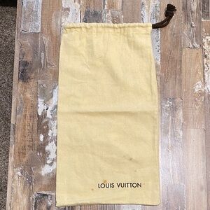 Louis Vuitton Dust Bag with Brown Drawstring 8x14